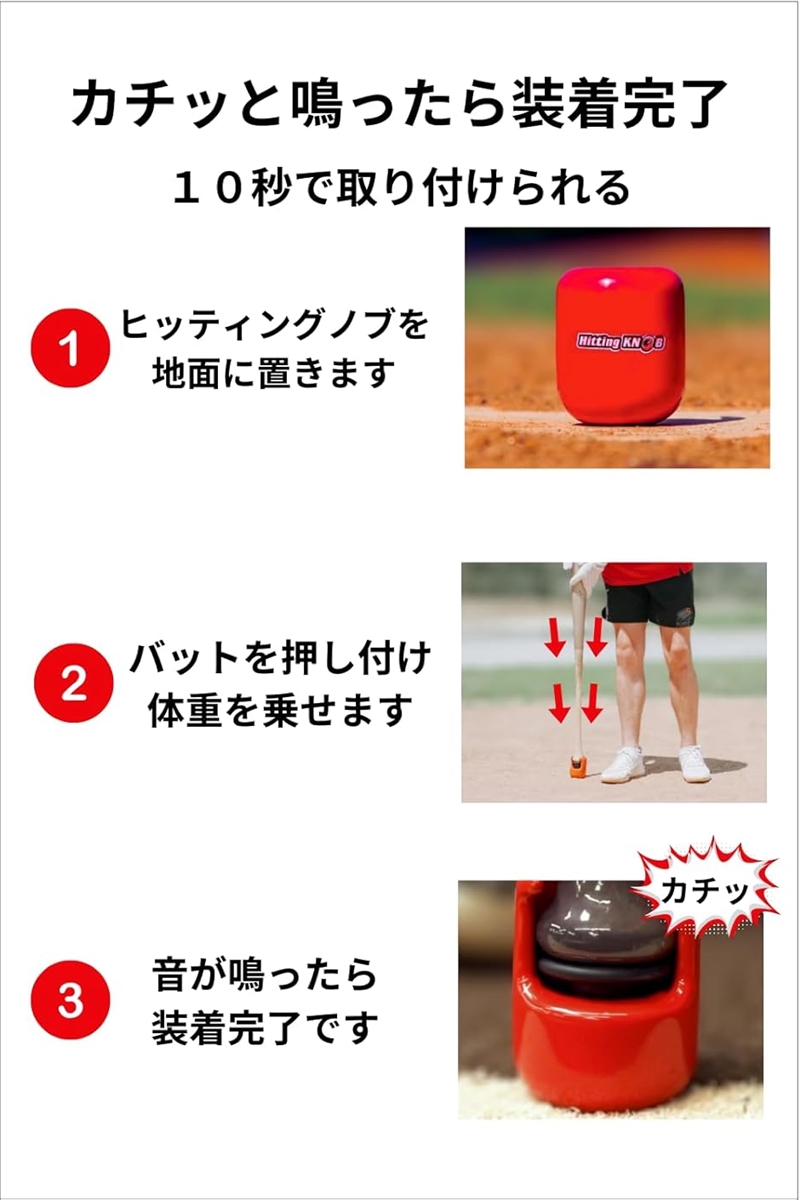 【sku】 Hitting KNOB Sサイズ小学生用　バッティング用具 野球 バッティング 練習 トレーニング 用品 ソフトボール