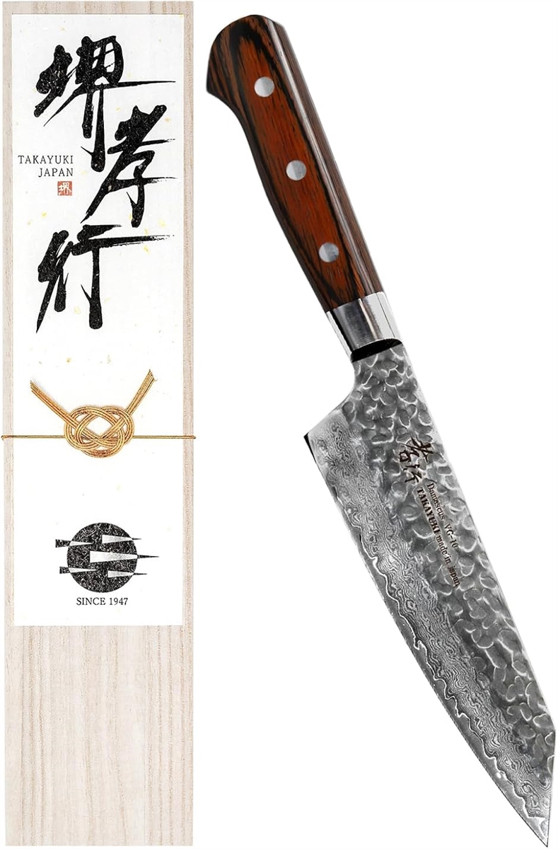 関鸞 プロ用高級包丁 三徳包丁 180mm V金10号17層ダマスカス 鎚目 楽天市場】堺孝行 V金10号ダマスカス17層鎚目 三徳包丁180 : e