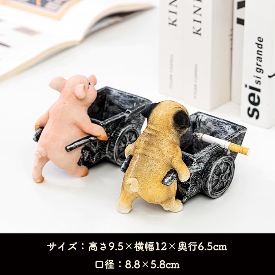 灰皿 かわいい 動物 おもしろ 卓上 アニマル おしゃれ 二輪車 テーブル