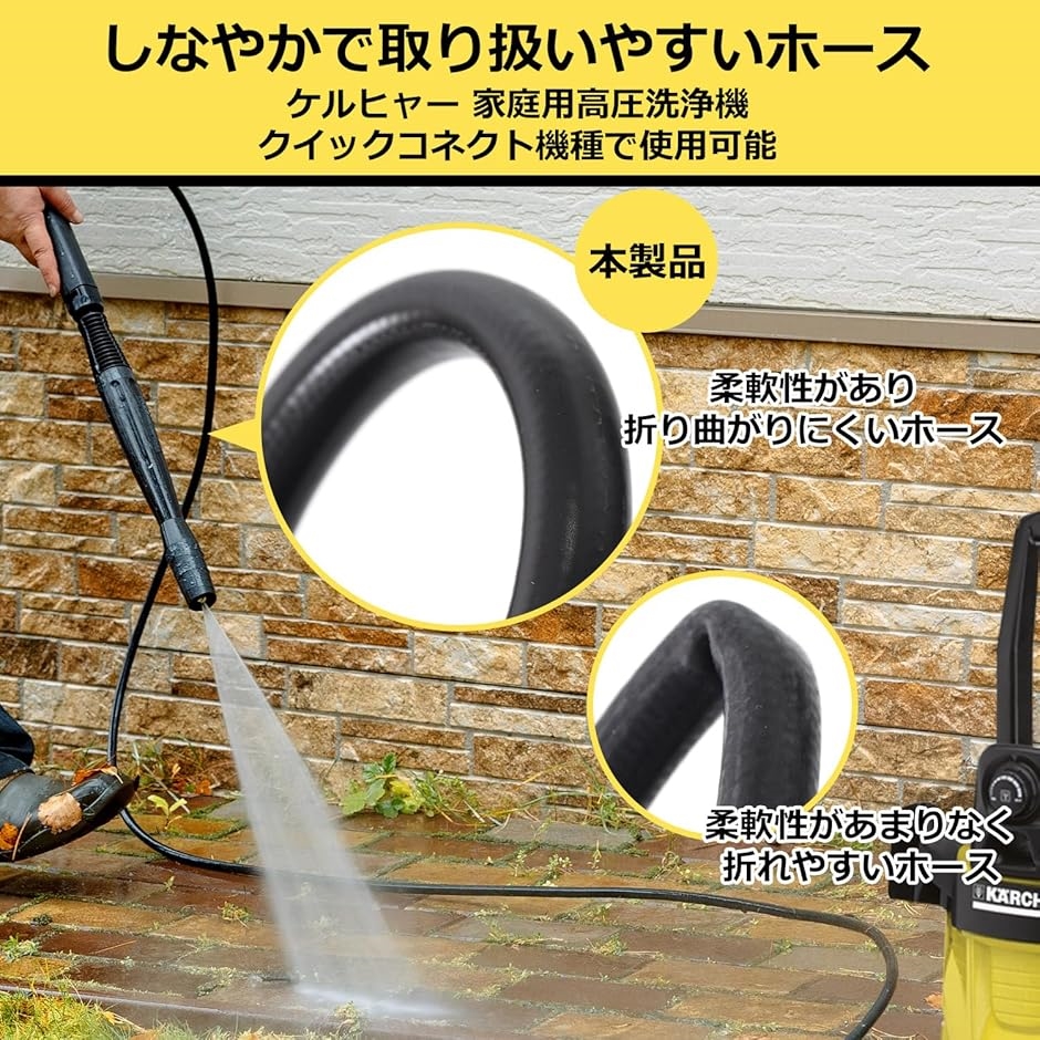 ケルヒャー高圧洗浄機 交換・延長 ホース クイックコネクト機種用