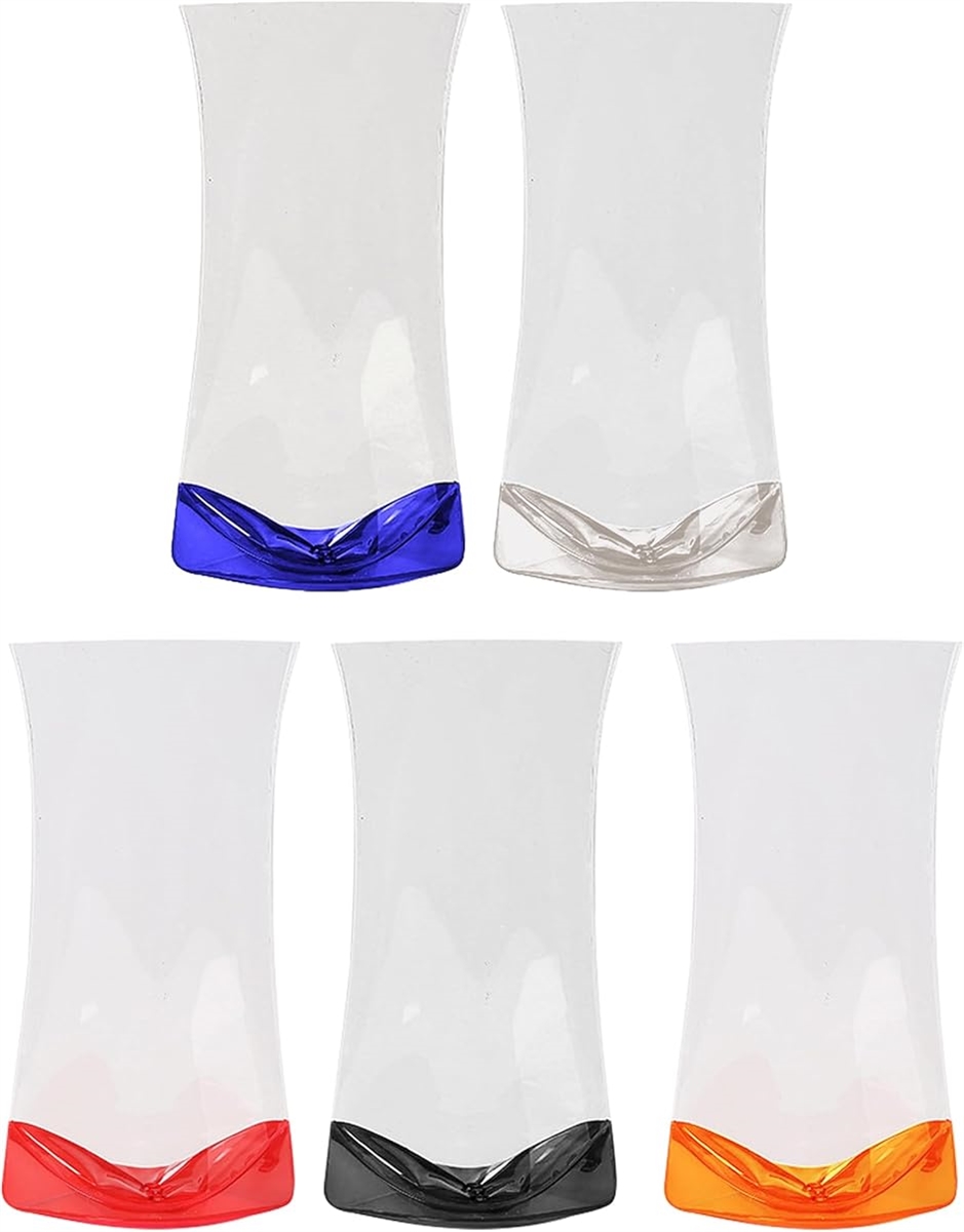 EdisonBrain 折りたたみ 割れない 花瓶 5色セット PVC 軽量 ポータブル