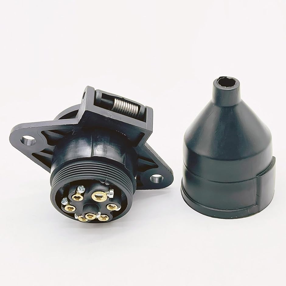 互換品】 24V 7ピン トレーラー 配線 ソケット アダプター カプラー