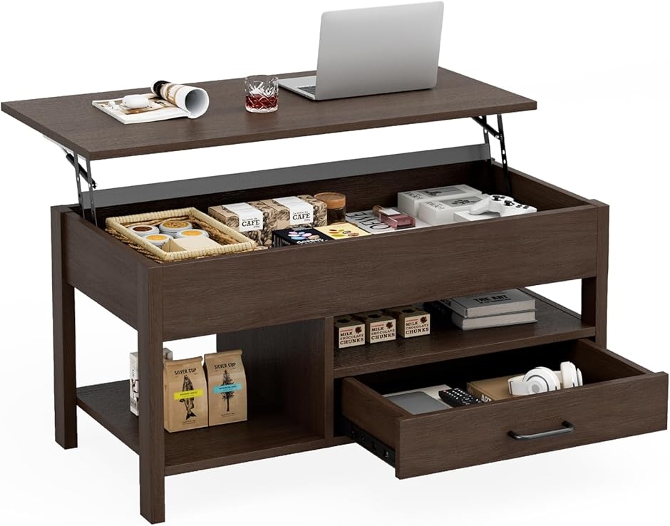 ローテーブル 昇降式 木製 コーヒーテーブル 引き出し付き ダイニング リビング Amazon.co.jp: IKIFLY ローテーブル 昇降式 コーヒーテーブル