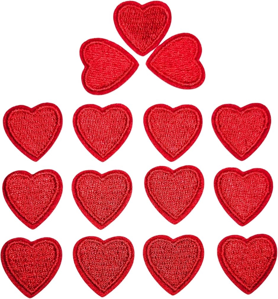 ���b�y�� �n�[�g 15�� �Z�b�g ���̎q �A�C�������b�y�� �A�C�����ڒ�(���b�h,  ��2.2cmx2.2cm)