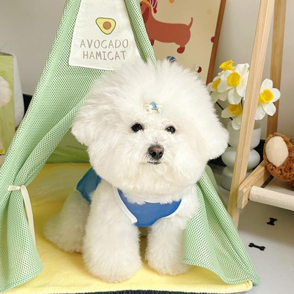 星柄メッシュ 小型ペット夏用ウェア 通気性抜群 犬 服 春夏 ベスト メッシュ ひんやり 動物柄プリント シャツ 薄い
