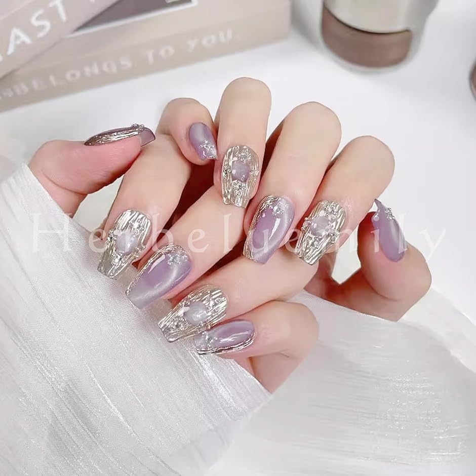 ネイルチップ 貼るだけ 簡単 ジェルネイル セルフネイル 付け爪