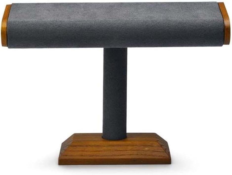 良品ラボ 腕時計スタンド 4本用 木製 ウォッチスタンド ディスプレイ 撮影 時計置き台 アクセサリースタンド(ダークグレー)