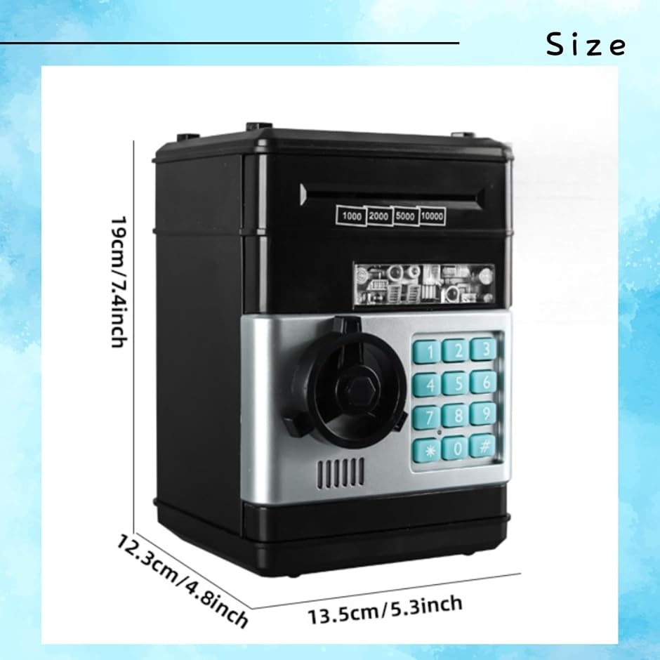 貯金箱 子供 小銭 ダイヤルロック お札 貯金カレンダー atm 自動