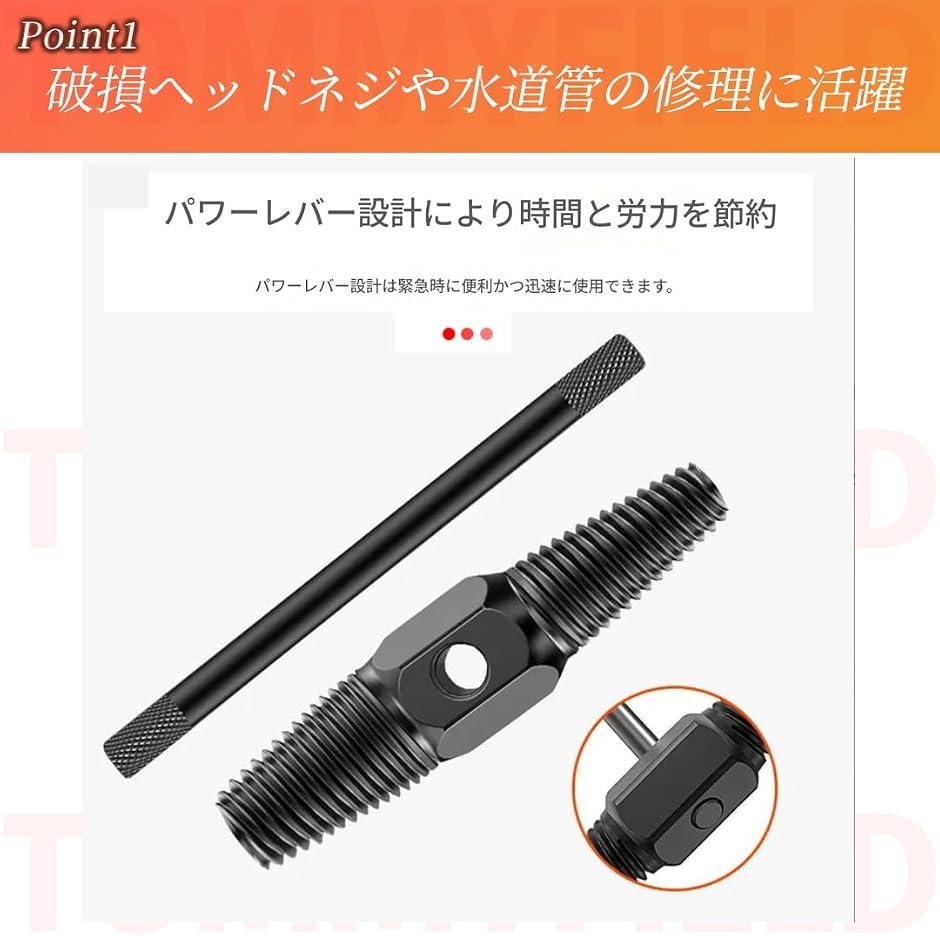 エキストラクター スクリュー パイプタップ 配管用 折れたビス抜き