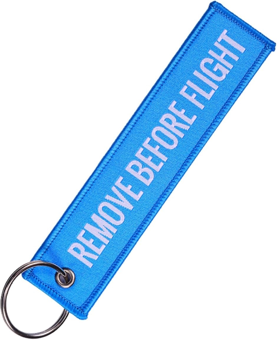 フライト タグ キーホルダー クリップ REMOVE BEFORE FLIGHT 航空