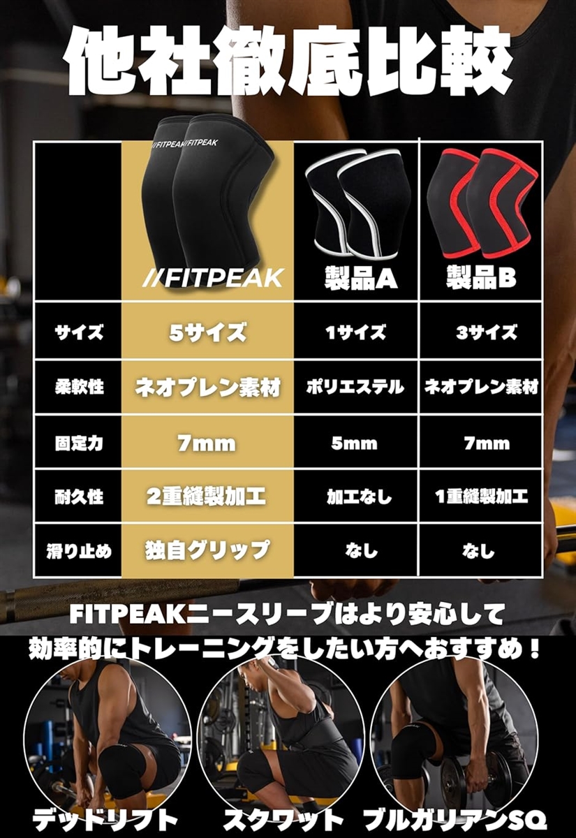 ニースリーブ 筋トレ ニーラップ ニーサポーター 膝サポーター