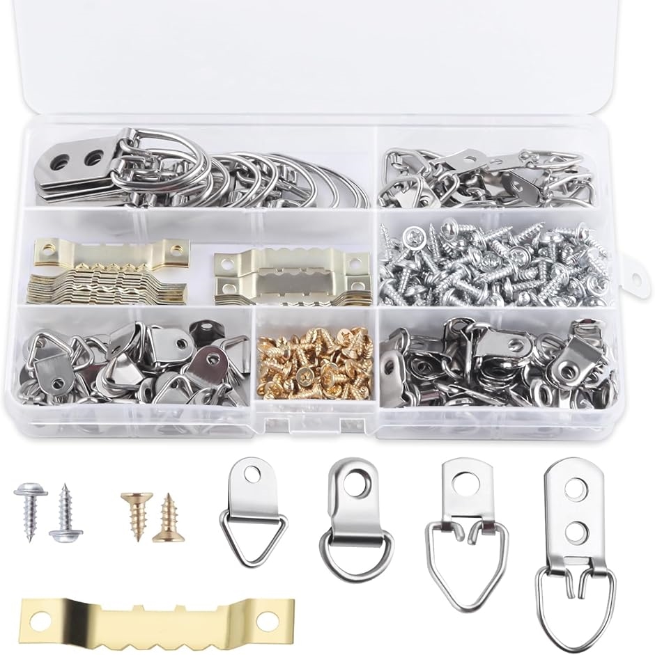 額縁フック セット 270本セット ティースハンガー 釘 金具 三角カン D