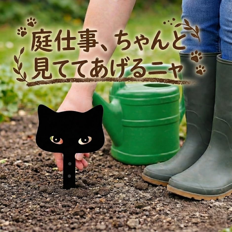 猫 黒猫 ガーデンピック かわいい アイアン オブジェ アニマル 北欧