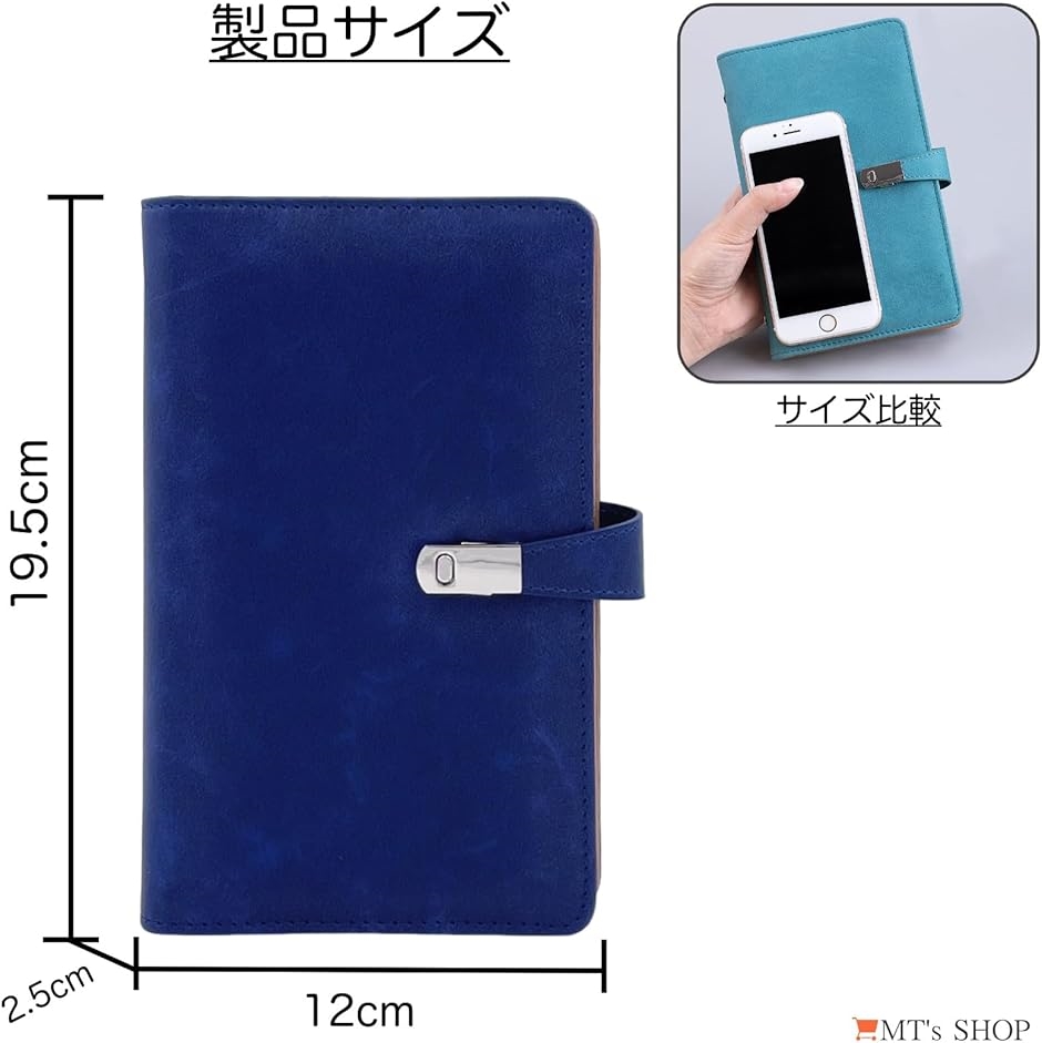名刺ホルダー B6サイズ 持ち運び フェイクレザー 120枚収納可 片面3面