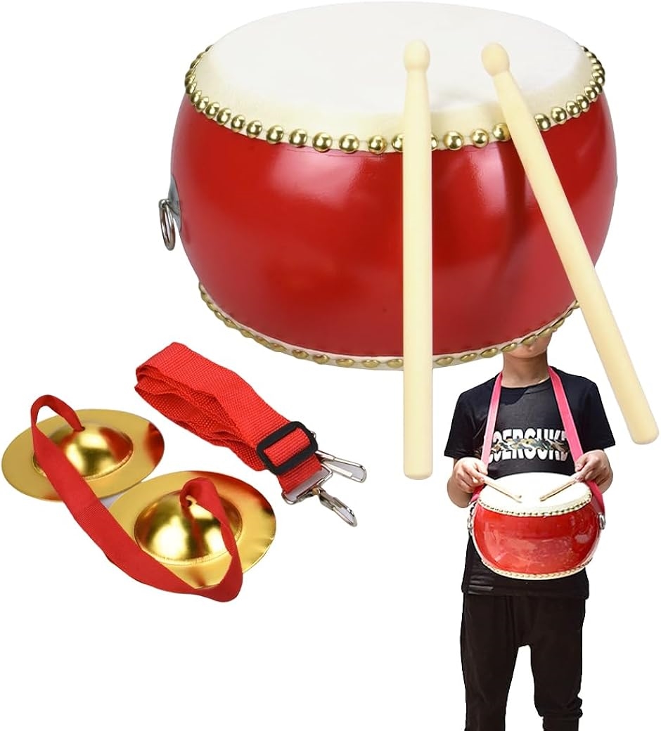 ✨美品✨ キッズパーカッション 和太鼓 スタンド付 バチ付 Kids Percussion KP1200/JD/RE キッズわだいこ 中サイズ スタンド付和