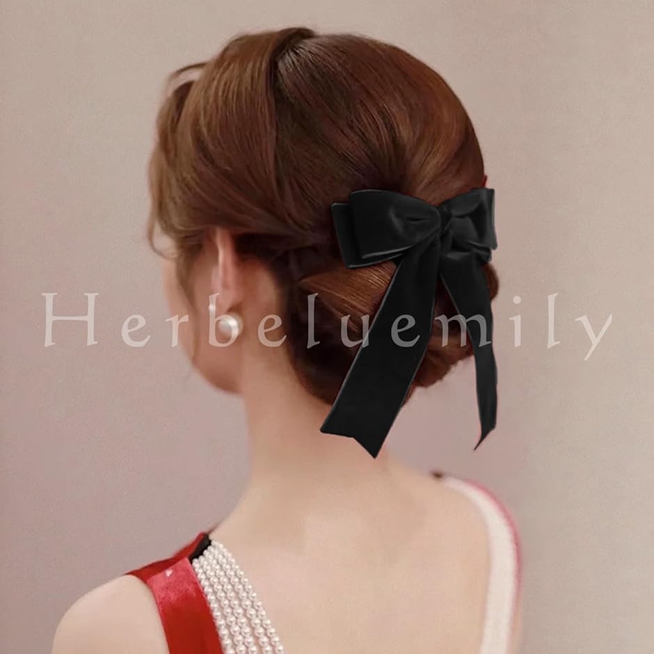 ベロアリボン バレッタ ヘアアクセ ヘアアクセサリー ベルベット 髪