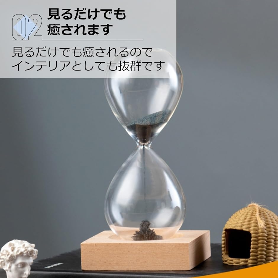 スワロフスキー クリスタル 砂時計形 置物 手回し可能 スワロフスキー 