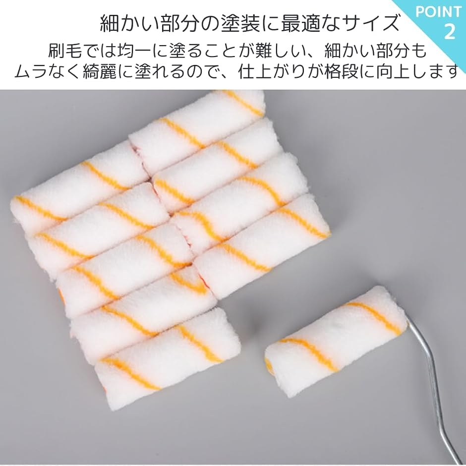 ペンキ ローラー ハンドル セット 塗装 ミニ...の詳細画像2