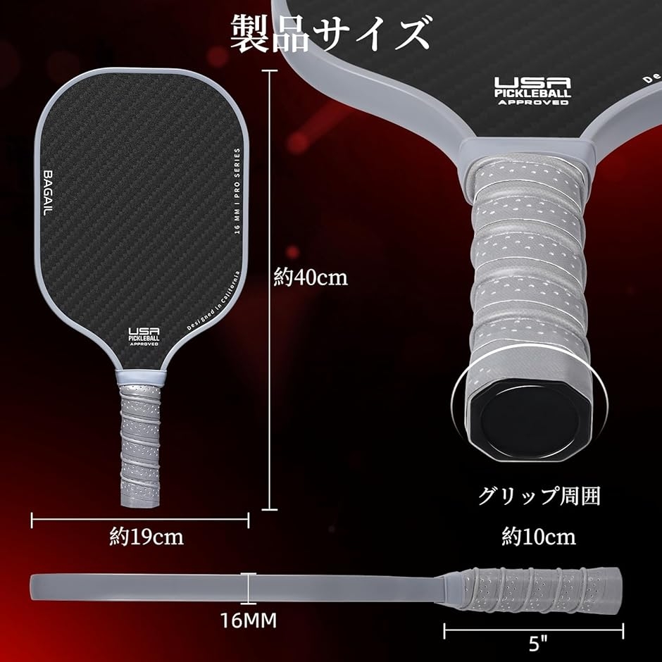 新品】KiwiLabs ピックルボール パドル ケース付 USAPA認定 新品