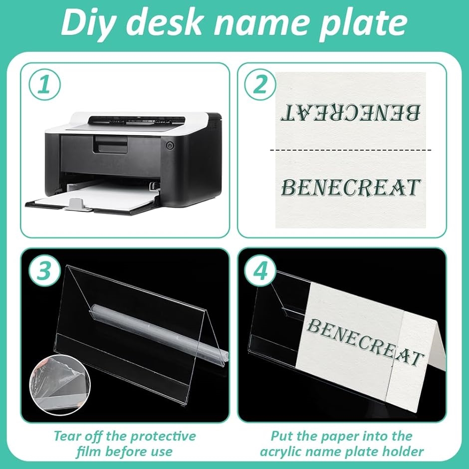 アクリルネームプレート 16個セット V字型 名札 テーブルネーム