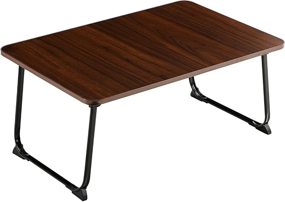 折り畳みテーブルパソコンデスクちゃぶ台 table おりたたみテーブル ベッドテーブル ミニ (ダークブラウン, 長60x幅40cm) 関連画像3