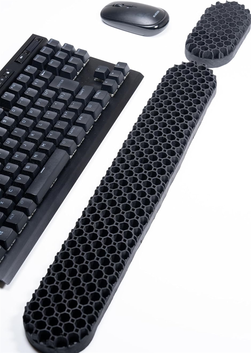 リストレスト キーボード パームレスト オクタゴン構造 TPE素材 人間 