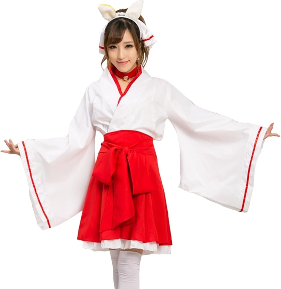 【アウトレット☆送料無料】 巫女 コスプレ 衣装 和服 ロリータ 萌え 袴 和装 巫女服 仮装 コスプレ衣装