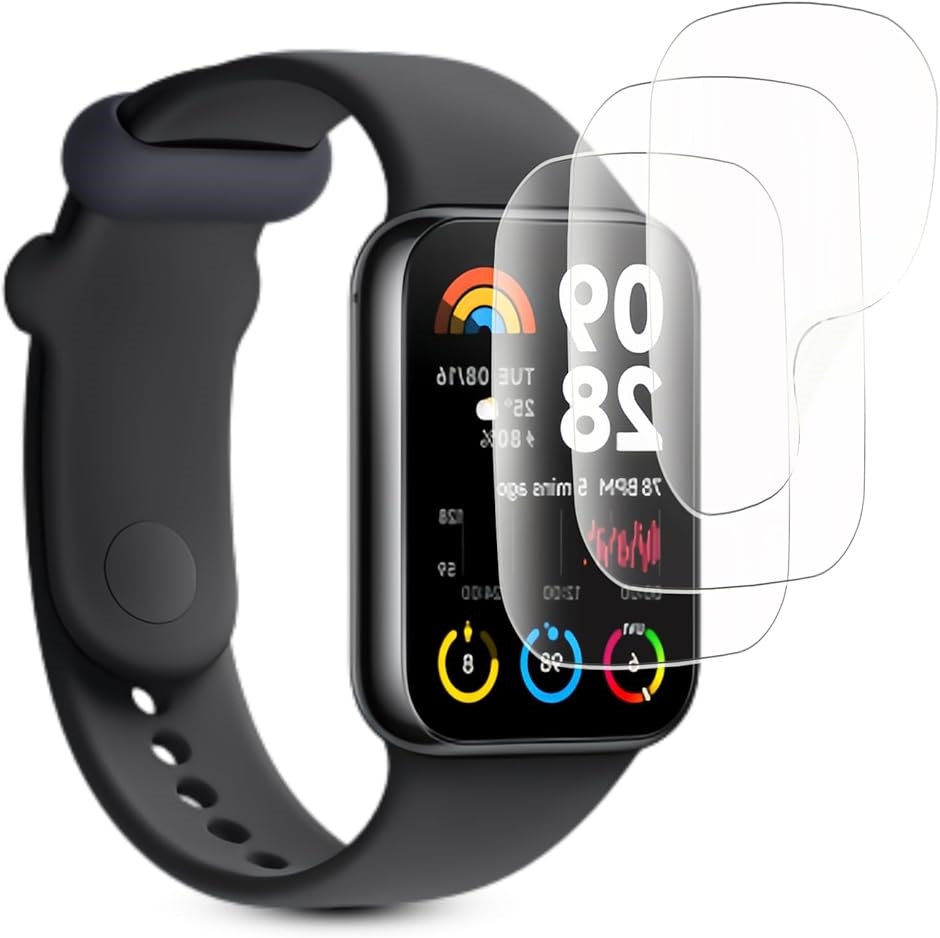 3���Z�b�gXiaomi Smart Band 8 Pro �t�B���� �_�炩��TPU�f�� �����C�� �V���I�~ MDM(VEV-VNB-0648)