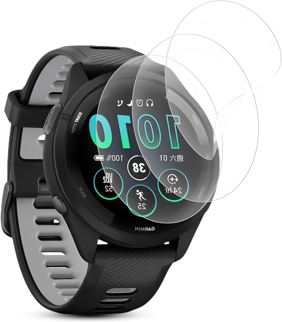 3���Z�b�gGARMIN �K�[�~��Forerunner 265 �t�B���� �_�炩��TPU�f�� �����C�� �����x MDM(VEV-VNB-0677)