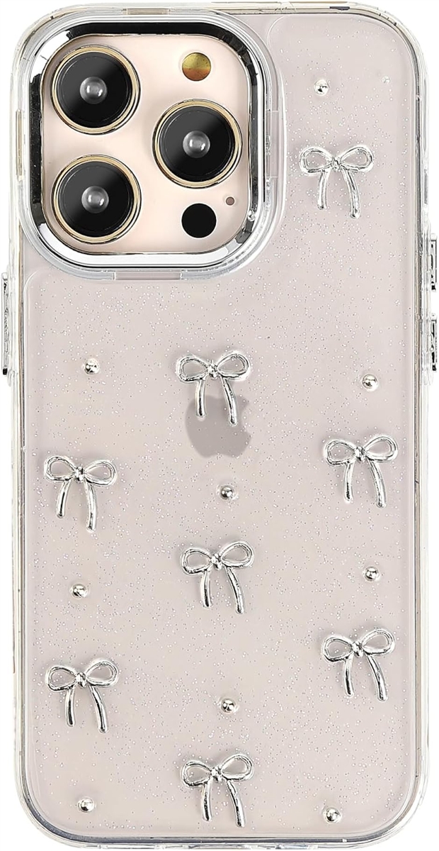 リボンxキラキラ スマホケース ラメ クリア 韓国 かわいい iphone