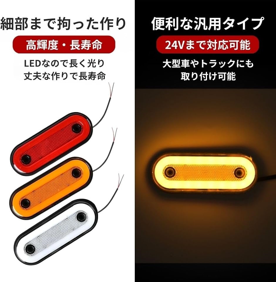［14インチ］デコトラ 行燈 LED ビバンダム トラック 置物 セット 楽天市場】互換品4個セット LED 防水仕様 フロッグマーカー 車幅