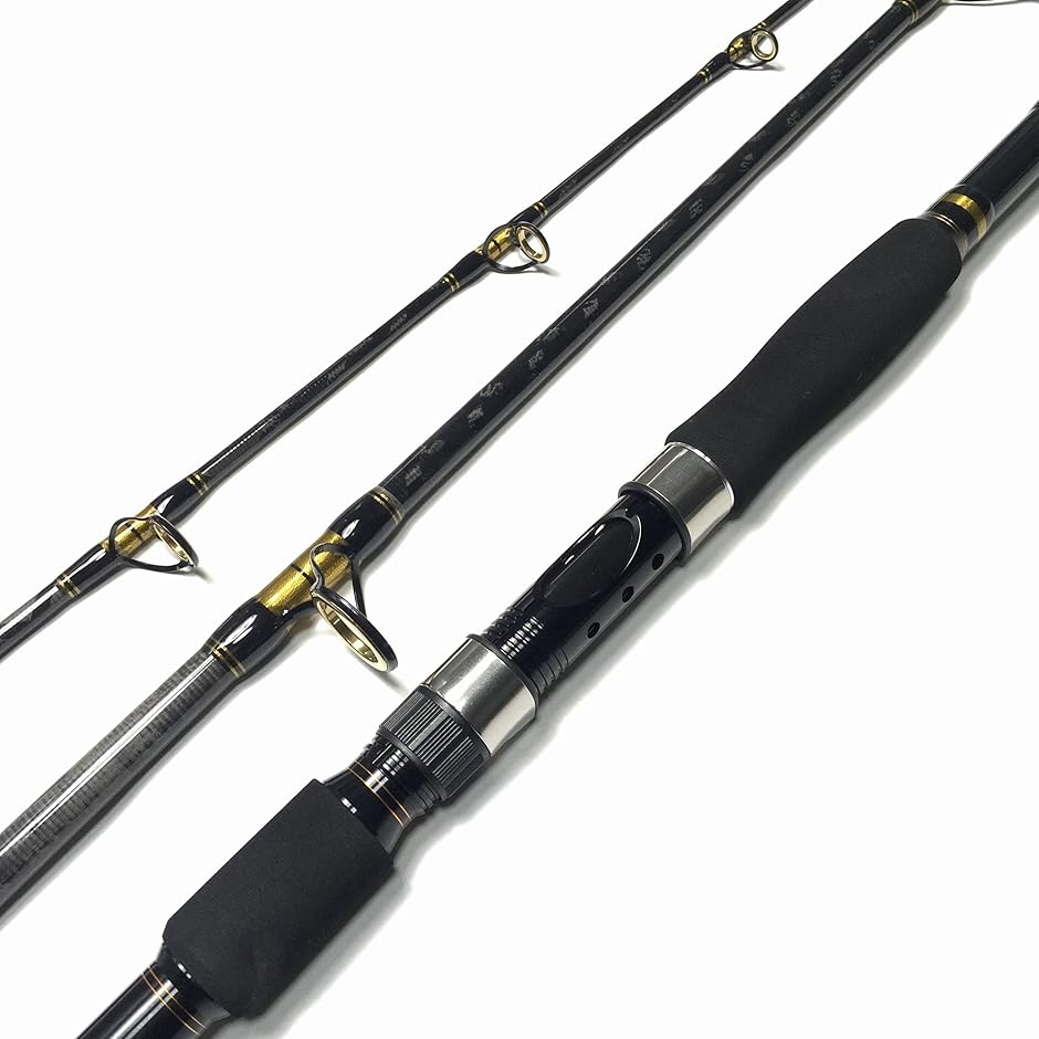 ジギングセット　船釣り　3P パックロッド　スロージギング　ブラック　7ft 7フィート ジギングロッド 3ピース XH スパイラルXタイプ オフショア
