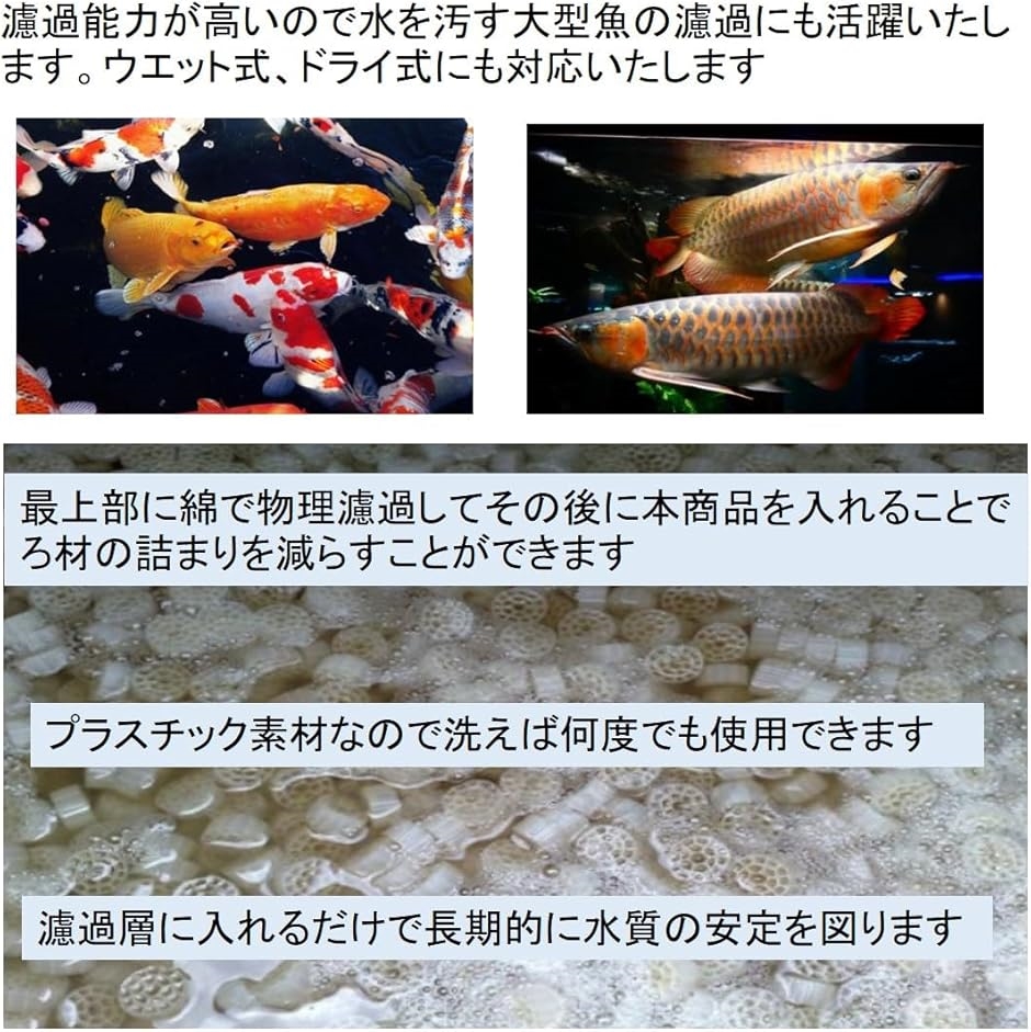 流動濾過材 流動ろ材 水質浄化 アクアリウム 流動床式 生物濾過 濾過槽 