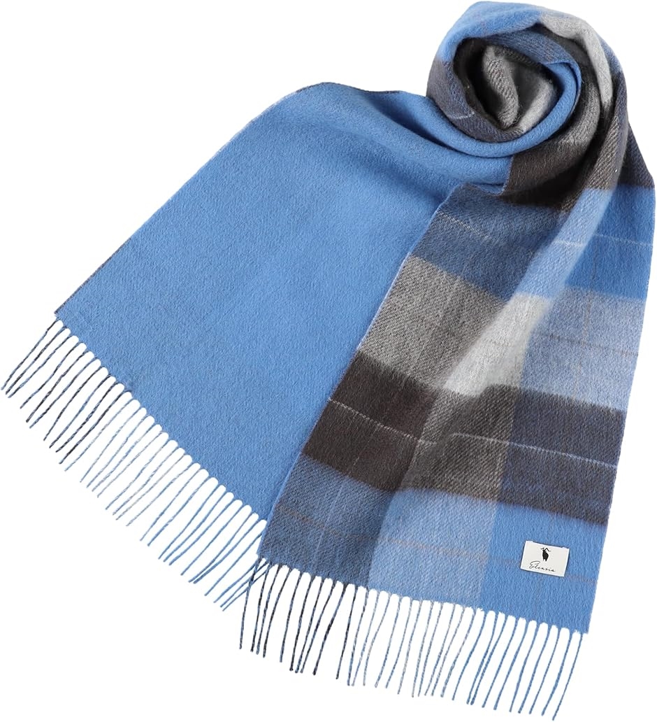 エレンシア カシミヤブレンド リバーシブル マフラー レディース