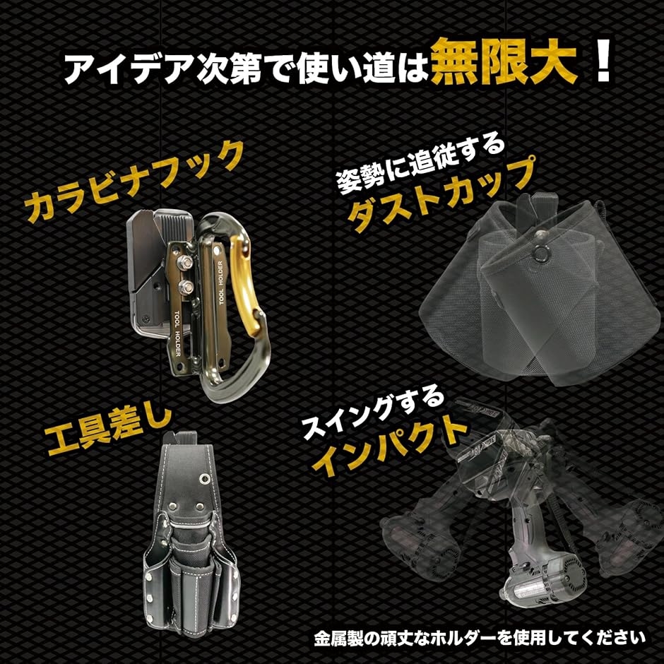 自作や改造に。ワンタッチ工具ホルダー用オス金具ステンレス・固定式取付金具 セフティ金具 セフ対応 スリムホルダー対応(シルバー) | ブランド登録なし | 03