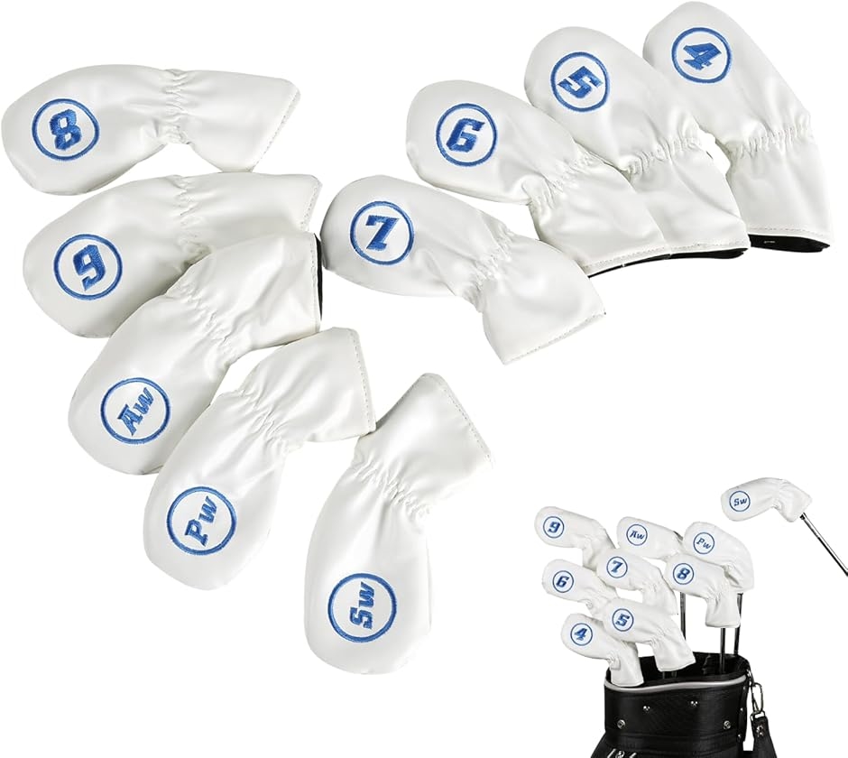 ゴルフ ヘッドカバー ゴルフクラブ AW PW SW 4番〜9番 アイアンカバー