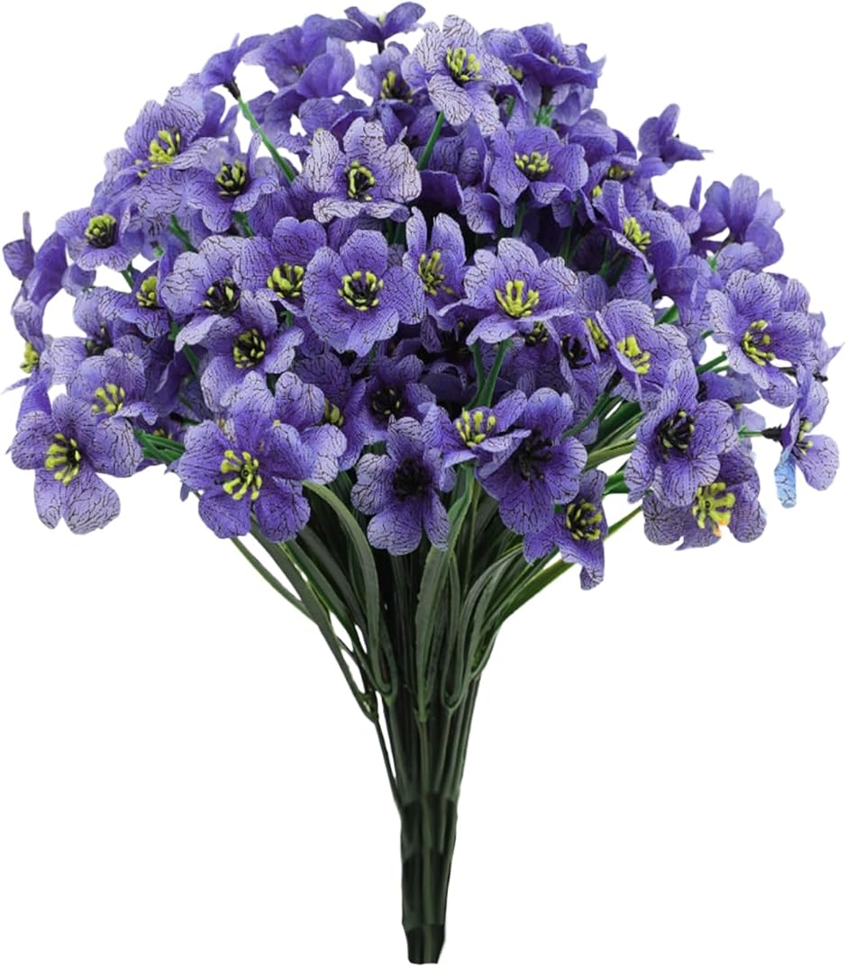 造花 花束 ブーケ 5束 シルクフラワー プラスチック 母の日(すみれ