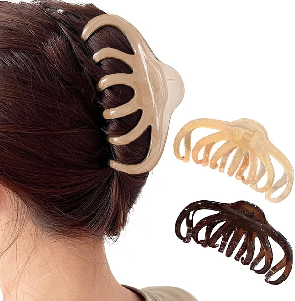 ロドリーミシェ 13cm ヘアクリップ 大きめ シッカリトマル 毛量多い 髪