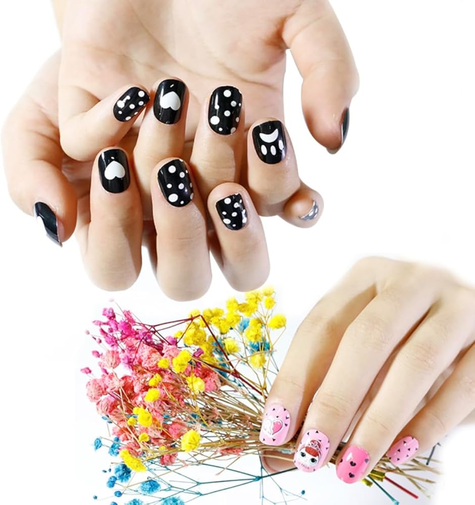 ネイルチップセット♡ LA605☆かっこかわいいボヘミアンネイルチップ ネイルチップ（つけ爪