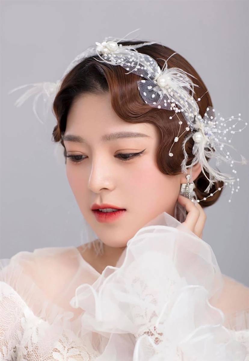 ナチュラル ウィッグ フィンガーウェーブ 前髪 セミロング 黒髪 女装