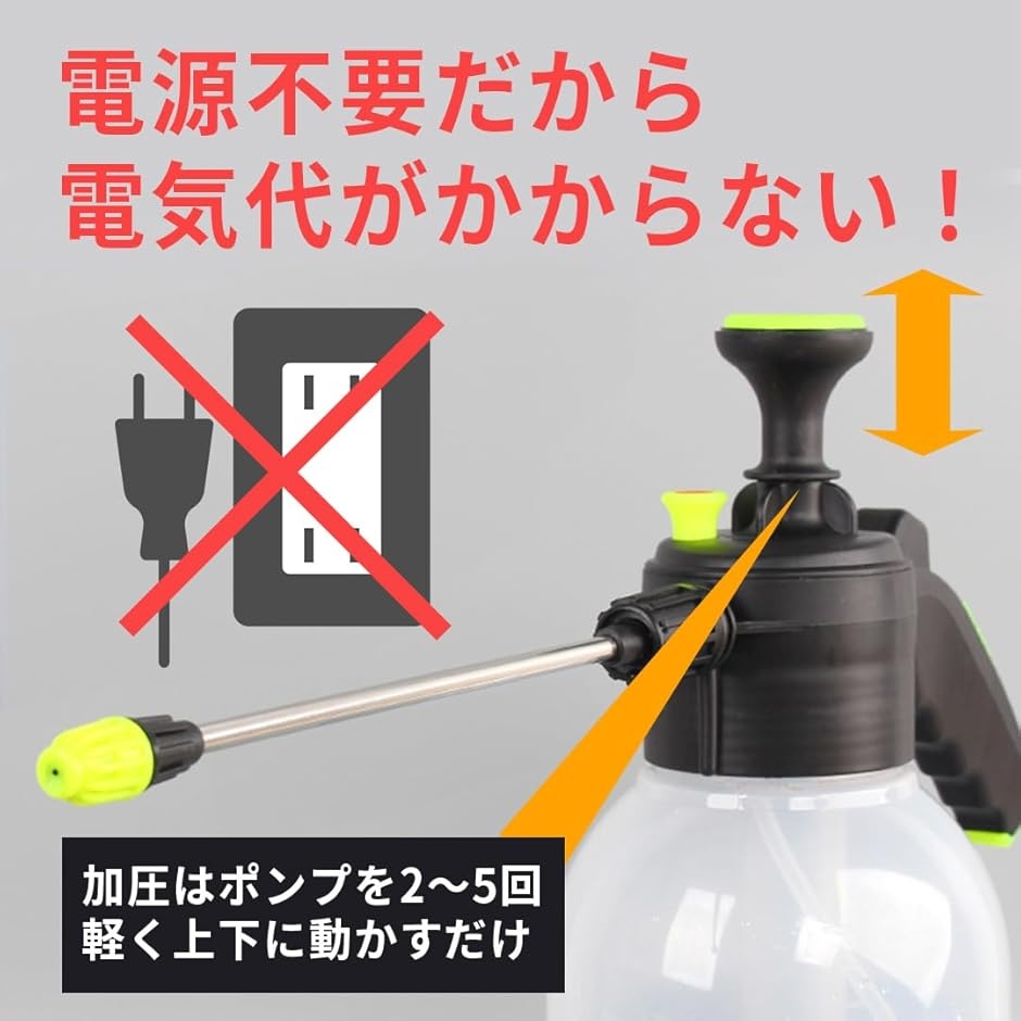 噴霧器 加圧ポンプ式 手動 霧吹き ハンディー...の詳細画像4
