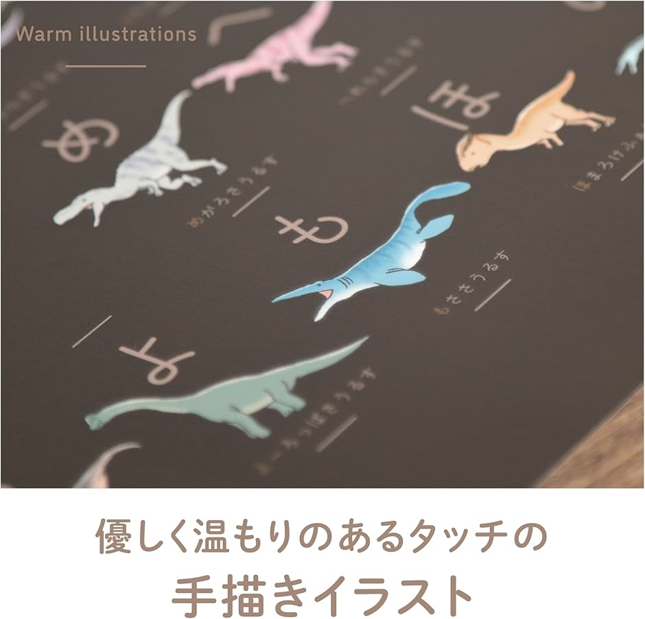 あいうえおかき きょうりゅうのあいうえお表 ひらがな表 こだわりあいうえお