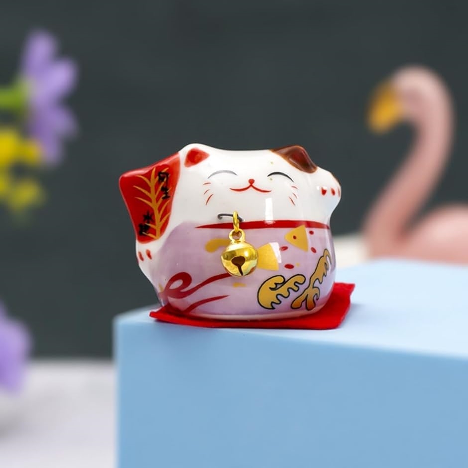 招き猫置物 猫の置物 小さい 猫グッズ おしゃれ 雑貨 小さな動物