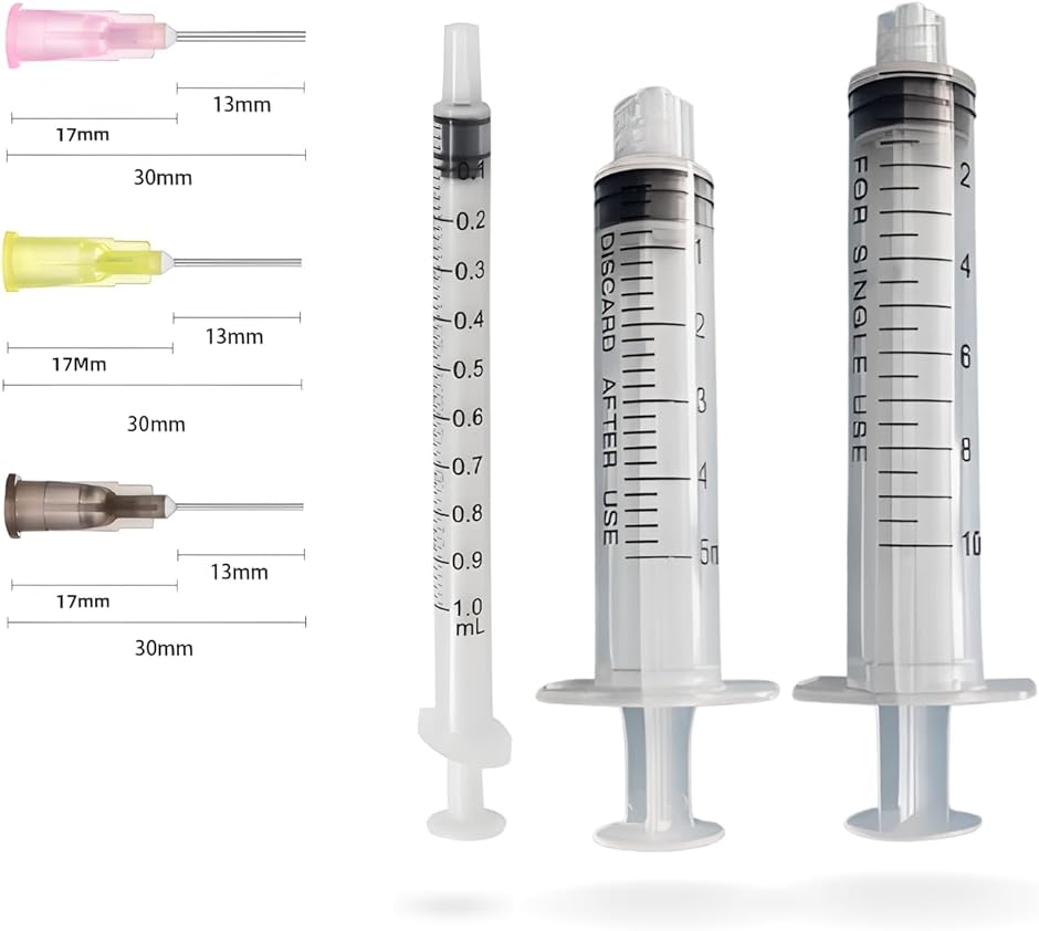 �C���N�����p���ˊ� �V�����W1��L�A5mL�A10mL�����ːj ���J�b�g18G�A20G�A22G (�V�����W�{�j�Z�b�g,  �e1�{�Z�b�g)