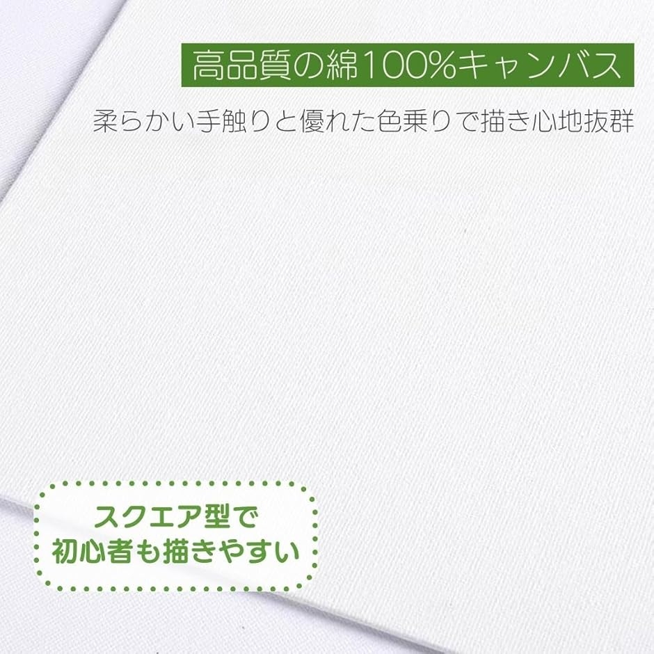 キャンバス 正方形 画材 フレーム 額縁 キャンバスボード 絵画 油絵 6