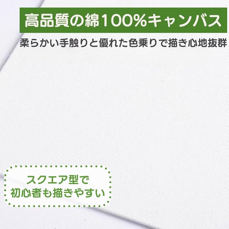 キャンバス 正方形 画材 フレーム 額縁 キャ...の詳細画像3