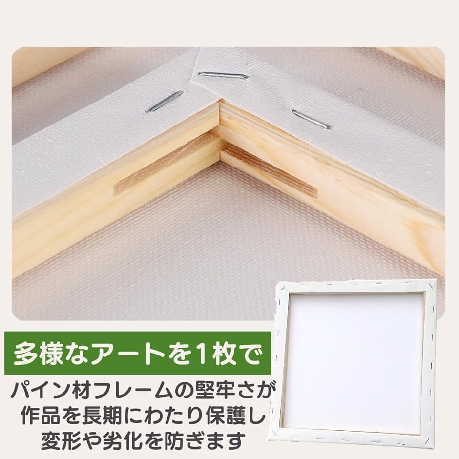キャンバス 正方形 画材 フレーム 額縁 キャ...の詳細画像4