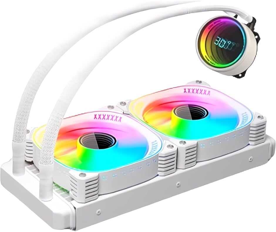 互換品】COOLMOON 簡易水冷クーラー 温度表示機能付き