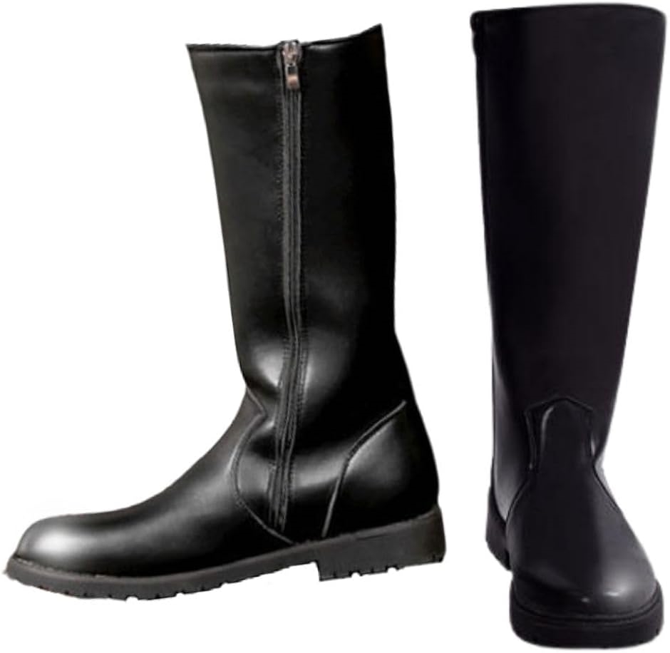 バイク ロング ブーツ メンズ レディース ライダー 特攻ブーツ 旧車 PU