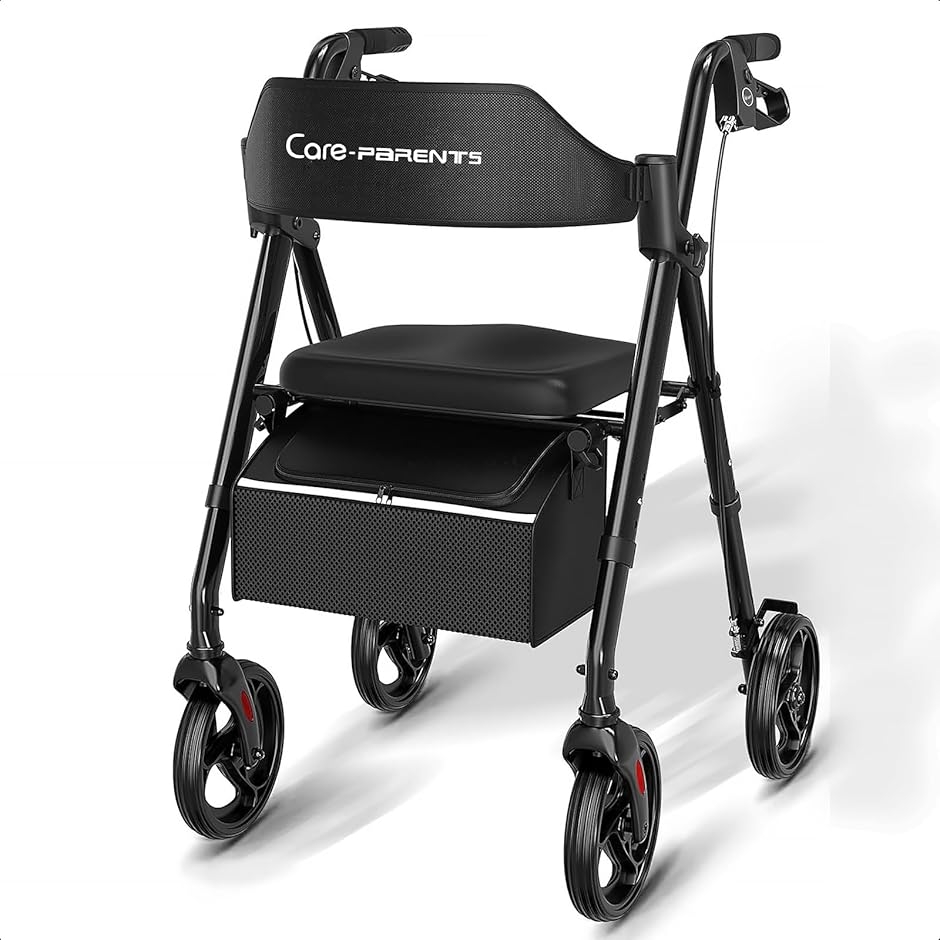 歩行器 四輪 歩行車 シルバーカー アルミ製 折り畳み式 手押し車 高齢